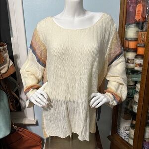 NWOT Boho-style long sleeve top size XXL